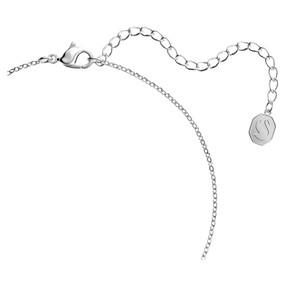 Stella 链坠, 混合切割, 星星, 大码, 白色, 镀铑 - Swarovski, 5617919