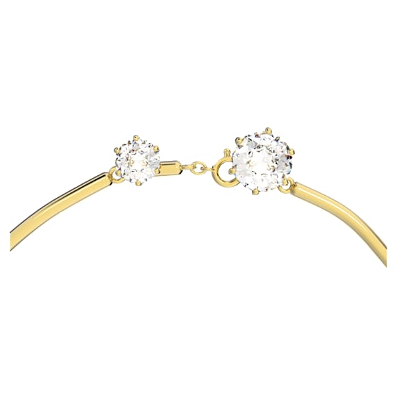 Constella 项链, 混合式圆形切割, 白色, 镀金色调 - Swarovski, 5618033