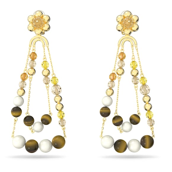 Pendientes Somnia, Candelabro, Extralargos, Multicolores, Baño tono oro - Swarovski, 5618294
