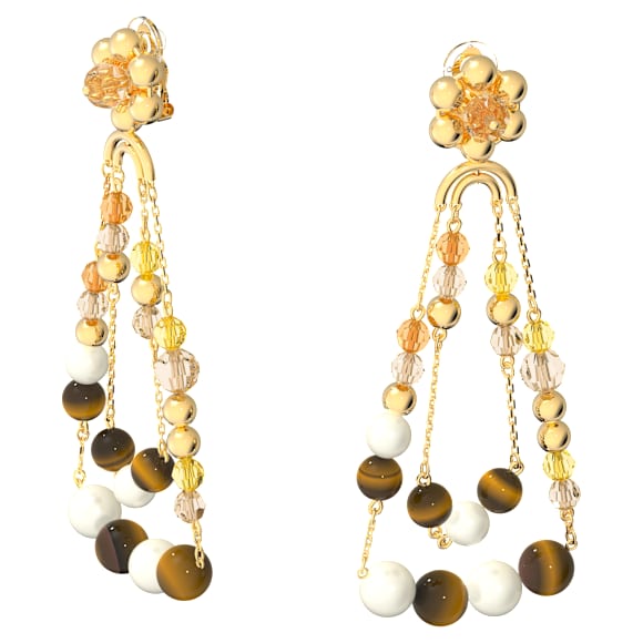 Pendientes Somnia, Candelabro, Extralargos, Multicolores, Baño tono oro - Swarovski, 5618294