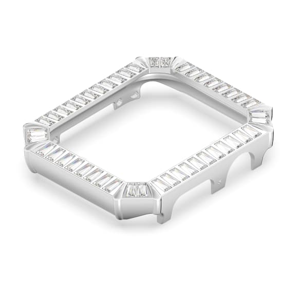 Case, For Apple Watch® Series 4 & 5, 40 mm, Silver tone - Swarovski, 5619480