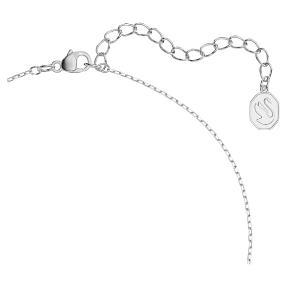Set Una, Tăietură tip trilliant, Roz, Placat cu rodiu - Swarovski, 5619503