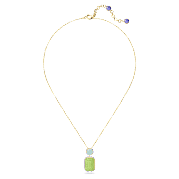 Collier Orbita, Taille octogonale, Multicolore, Placage de ton or - Swarovski, 5619787