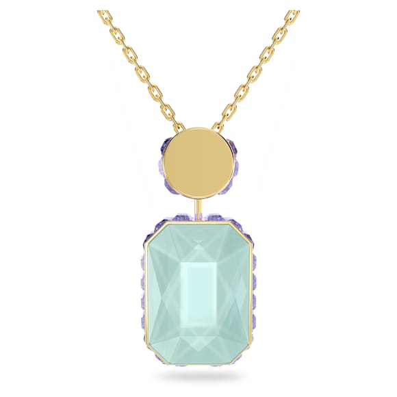 Collier Orbita, Taille octogonale, Multicolore, Placage de ton or - Swarovski, 5619787