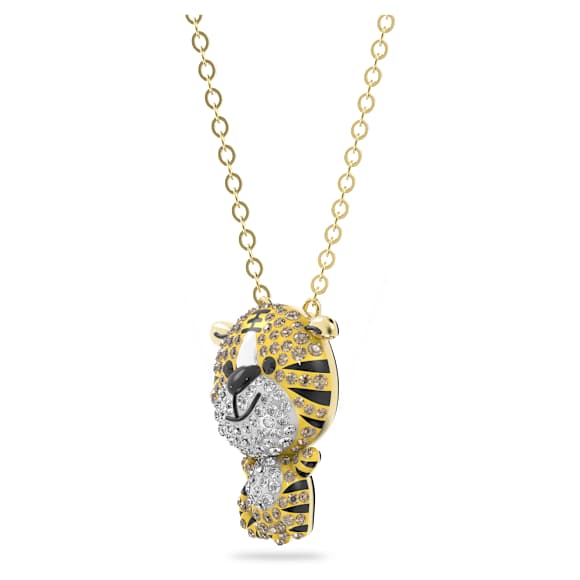 Zodiac Tiger pendant, Tiger, Yellow, Gold-tone plated - Swarovski, 5620291