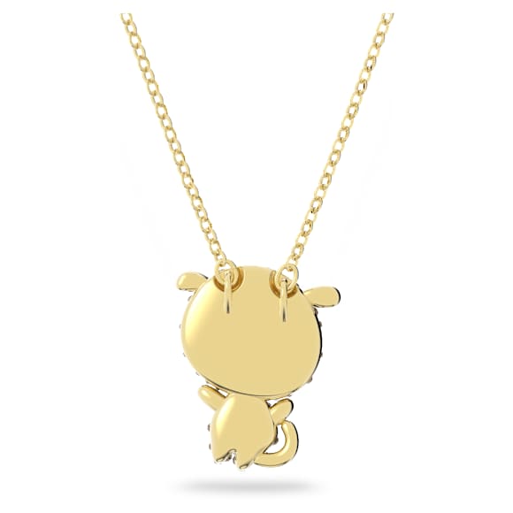 Zodiac Tiger pendant, Tiger, Yellow, Gold-tone plated - Swarovski, 5620291