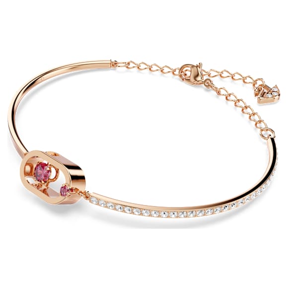 Una Armband, Rund slipning, Oval form, Röd, Roséguldfärgad plätering - Swarovski, 5620553
