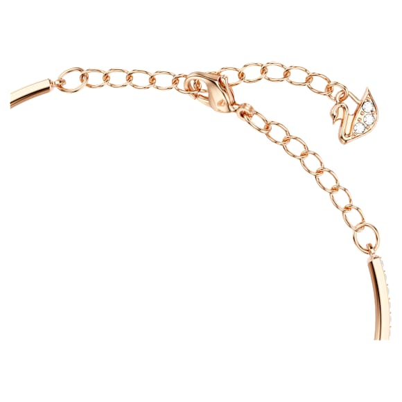 Una Armband, Rund slipning, Oval form, Röd, Roséguldfärgad plätering - Swarovski, 5620553