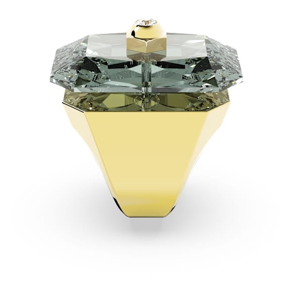 Numina Cocktailring, Åttkantig slipning, Grå, Guldfärgad plätering - Swarovski, 5620758