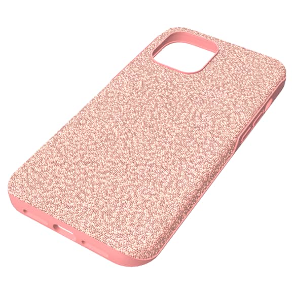 High smartphone case, iPhone® 12 Pro Max, Pale pink - Swarovski, 5622304