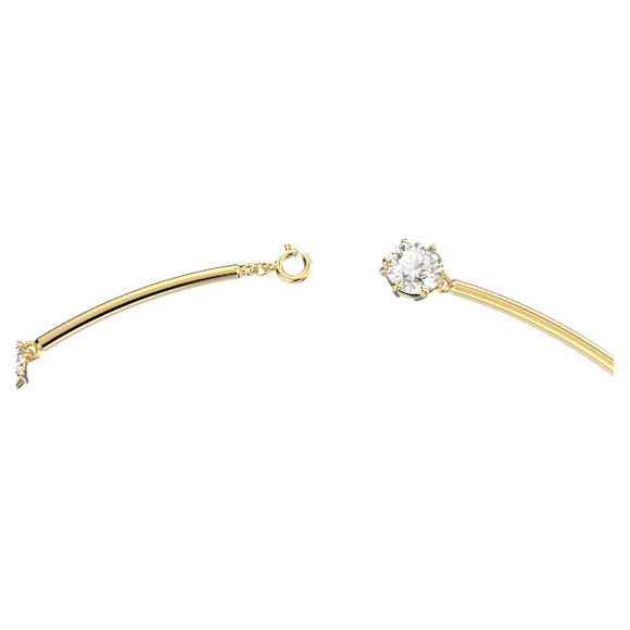 Ras-de-cou Constella, Taille ronde, Blanc, Placage de ton or brillant - Swarovski, 5622720