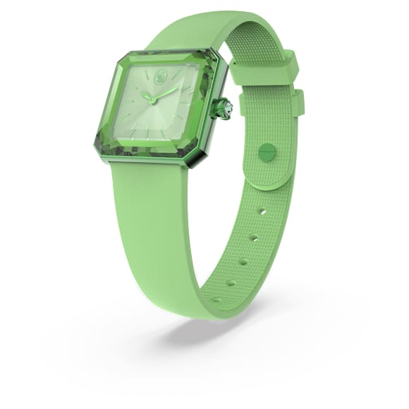 Montre, Bracelet en silicone, Verte - Swarovski, 5624379