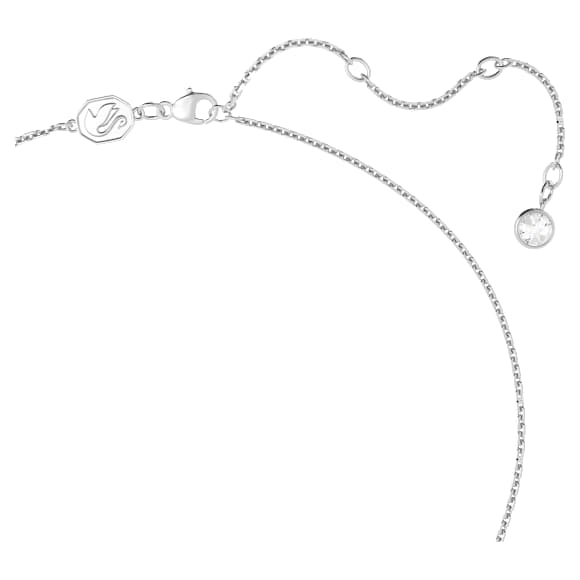 Sublima 链坠, 心形, 中号, 白色, 镀铑 - Swarovski, 5625533