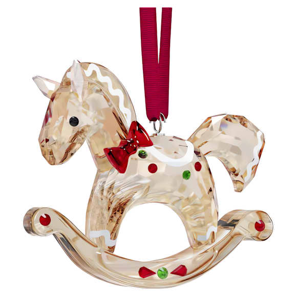 Holiday Cheers okrasek medenjak v obliki gugalnega konja - Swarovski, 5627608