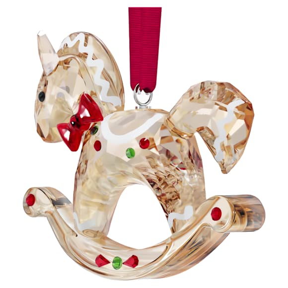 Holiday Cheers okrasek medenjak v obliki gugalnega konja - Swarovski, 5627608