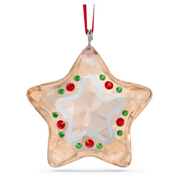 Holiday Cheers Gingerbread Star Ornament - Swarovski, 5627610