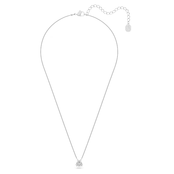 Millenia pendant, Trilliant cut, White, Rhodium plated - Swarovski, 5628352