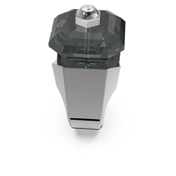 Numina koktélgyűrű, Nyolcszög metszés, Fekete, Ruténium bevonattal - Swarovski, 5628576