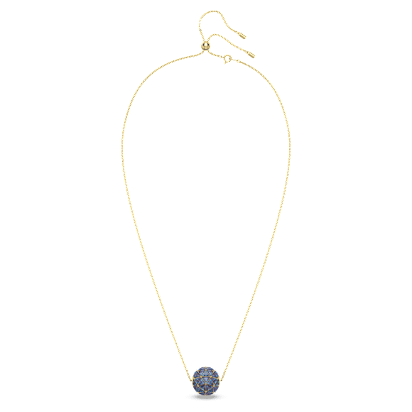 Curiosa 鏈墜, 三角形切割, 藍色, 鍍金色色調 - Swarovski, 5629228