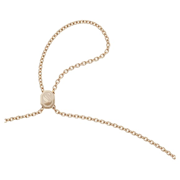 Reloj colgante, Talla triangular, Verde, Acabado tono oro champán - Swarovski, 5631146