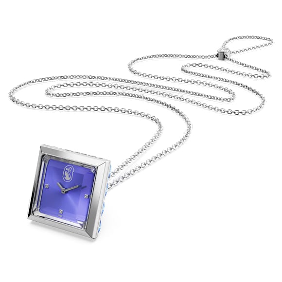 Montre pendentif, Taille Triangle, Bleue, Acier inoxydable - Swarovski, 5631158