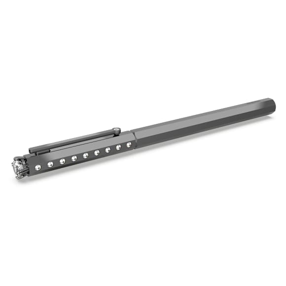 Ballpoint pen, Classic, Black, Black lacquered - Swarovski, 5631209