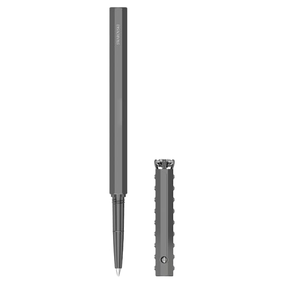 Ballpoint pen, Classic, Black, Black lacquered - Swarovski, 5631209