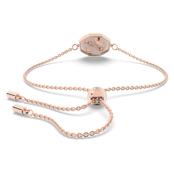 Swan 手链, 天鹅, 红色, 镀玫瑰金色调 - Swarovski, 5631674