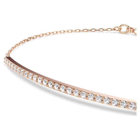 Only 手鏈, 白色, 18K 金（玫瑰金色）飾面 - Swarovski, 5632063