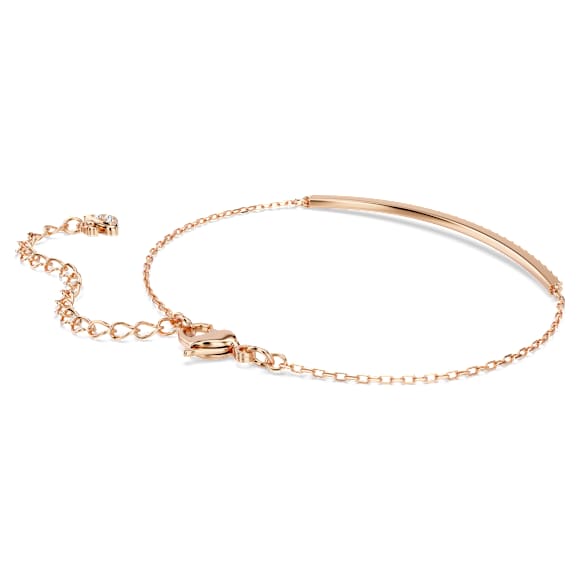 Pulseira Only, Branca, Acabamento em ouro rosa de 18 quilates - Swarovski, 5632063