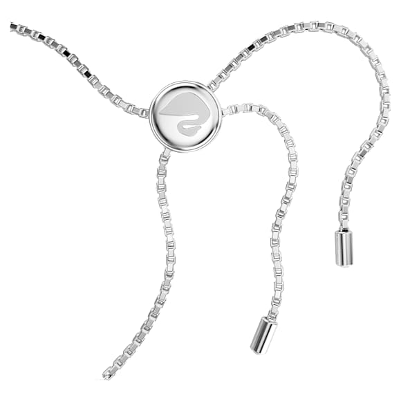Matrix bracelet, Hand, White, Rhodium plated - Swarovski, 5632065