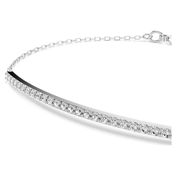 Only Armband, Weiß, Rhodiniert - Swarovski, 5632066