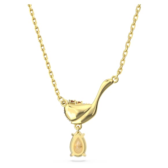 Cariti pendant, Red bean ice, Multicolored, Gold-tone plated - Swarovski, 5634333