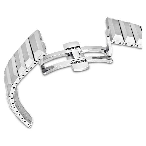 Watch, 37mm, Swiss Made, Metal bracelet, Silver Tone, Stainless steel - Swarovski, 5634648