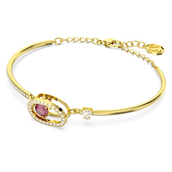 Cariti 手鐲, 紅豆, 紅色, 鍍金色色調 - Swarovski, 5634699