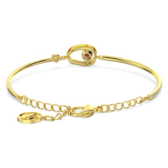 Cariti 手鐲, 紅豆, 紅色, 鍍金色色調 - Swarovski, 5634699