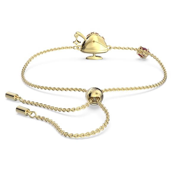 Cariti 手链, 红豆冰, 红色, 镀金色调 - Swarovski, 5634702