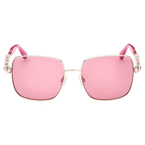 Lunettes de soleil, Forme carrée, SK0358 32S, Roses - Swarovski, 5634750
