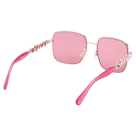 Lunettes de soleil, Forme carrée, SK0358 32S, Roses - Swarovski, 5634750