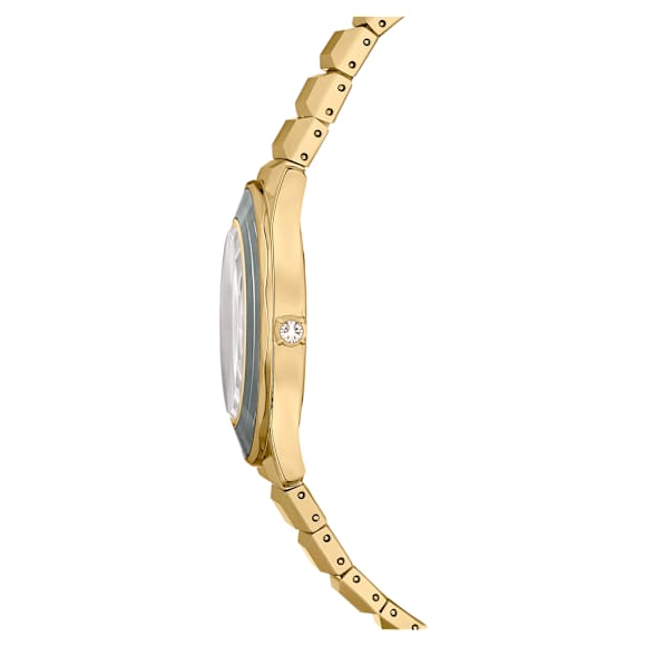 Watch, 37mm, Swiss Made, Metal bracelet, Gold tone, Gold-tone finish - Swarovski, 5635450