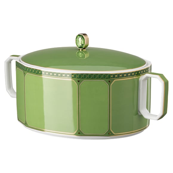 Signum ชาม, เครื่องเคลือบพอร์ซเลน, สีเขียว - Swarovski, 5635498