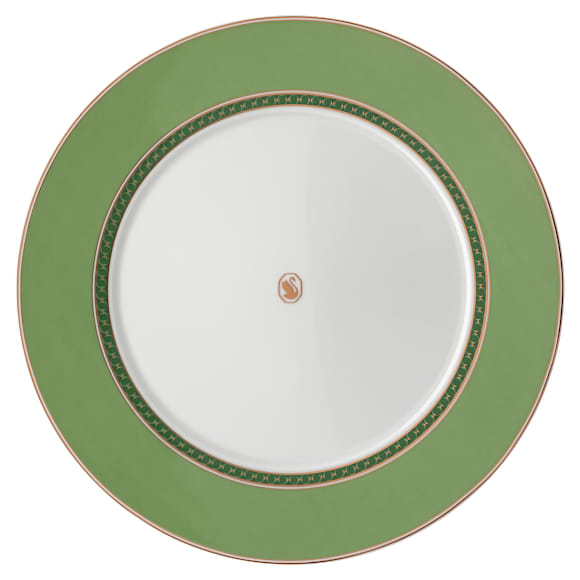 Signum dinerbord, Porselein, Groen - Swarovski, 5635500