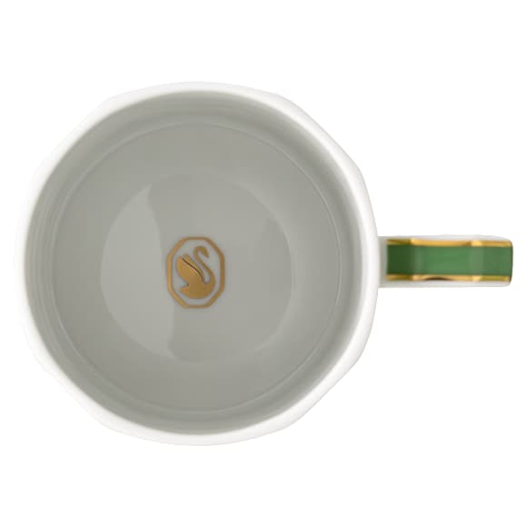 Signum coffee cup with saucer, Porcelain, Green - Swarovski, 5635503