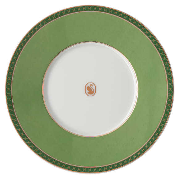 Signum cup with saucer, Porcelain, Green - Swarovski, 5635526