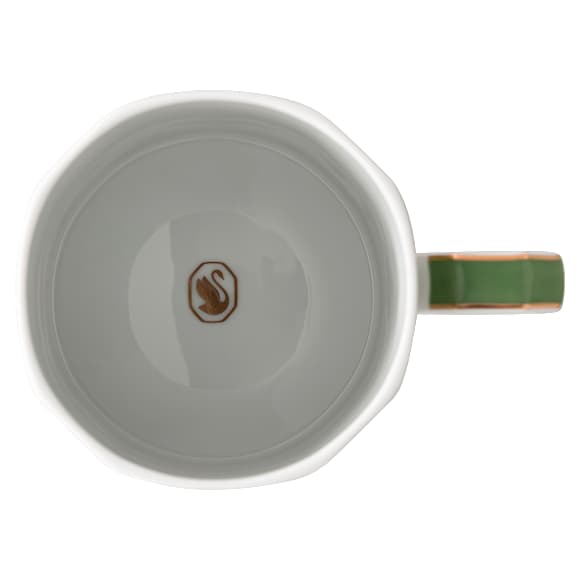 Signum mug with lid, Porcelain, Green - Swarovski, 5635532