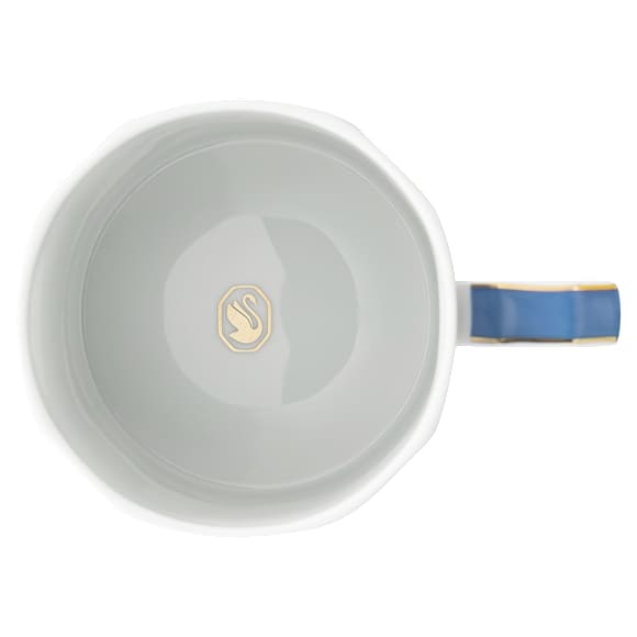 Signum mok met deksel, Porselein, Blauw - Swarovski, 5635534