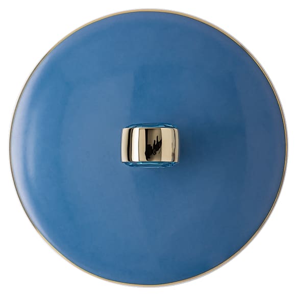 Signum mok met deksel, Porselein, Blauw - Swarovski, 5635534