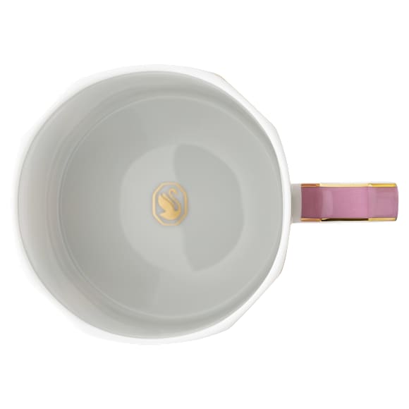 Signum mug with lid, Porcelain, Pink - Swarovski, 5635539