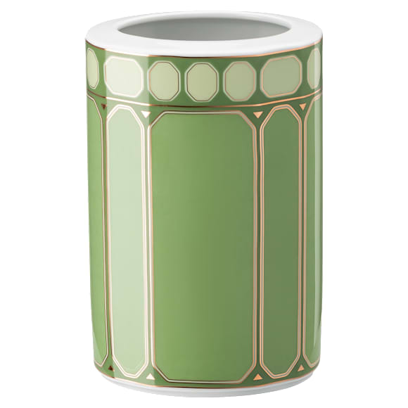 Signum vase, Porcelain, Medium, Green - Swarovski, 5635552