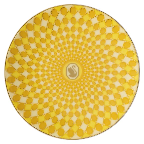 Signum plate, Porcelain, Small, Yellow - Swarovski, 5635554